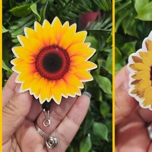 Sunflower 🌻 Badge Reel Name Tag
Card Holder ID Clip Pull Cord
Office Sch...